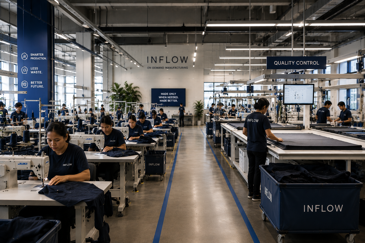 Inflow factory floor