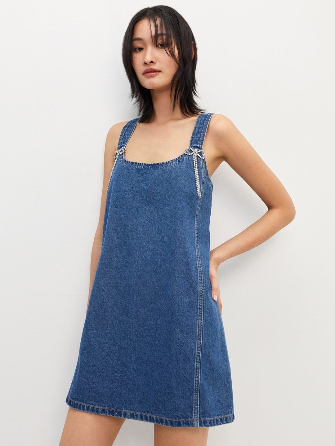 Denim pinafore