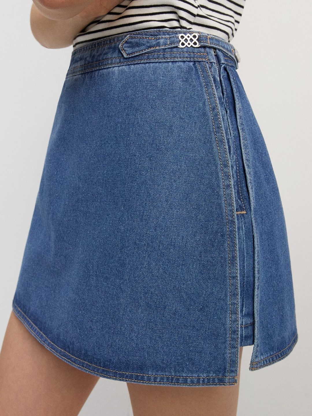 Wrap mini skirt