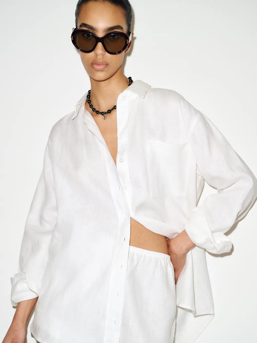 Oversized linen shirt