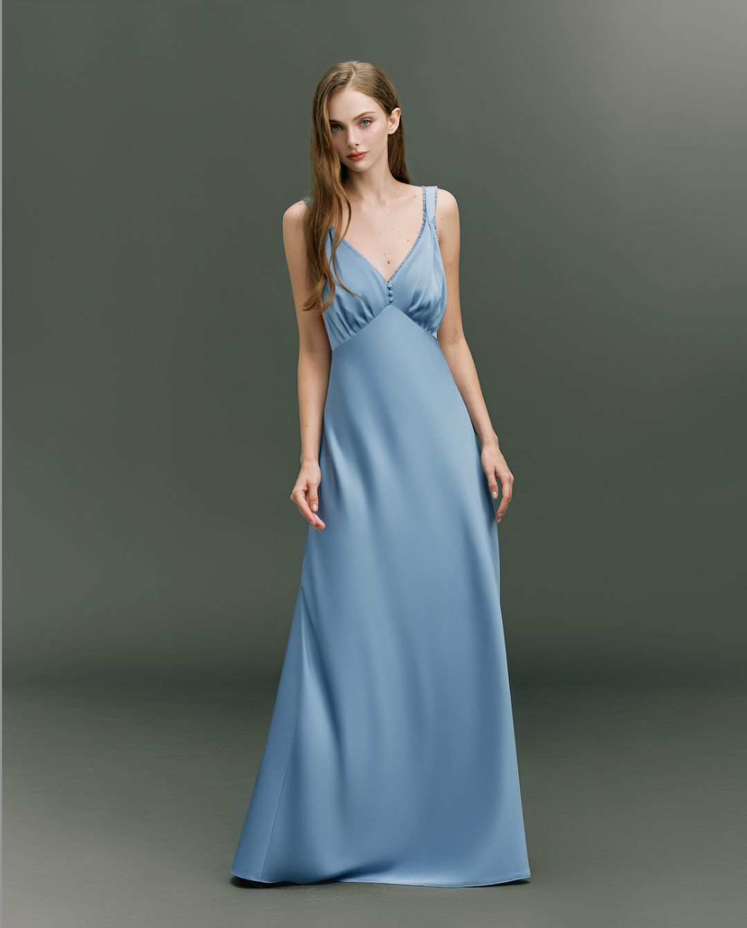 Bias satin slip gown