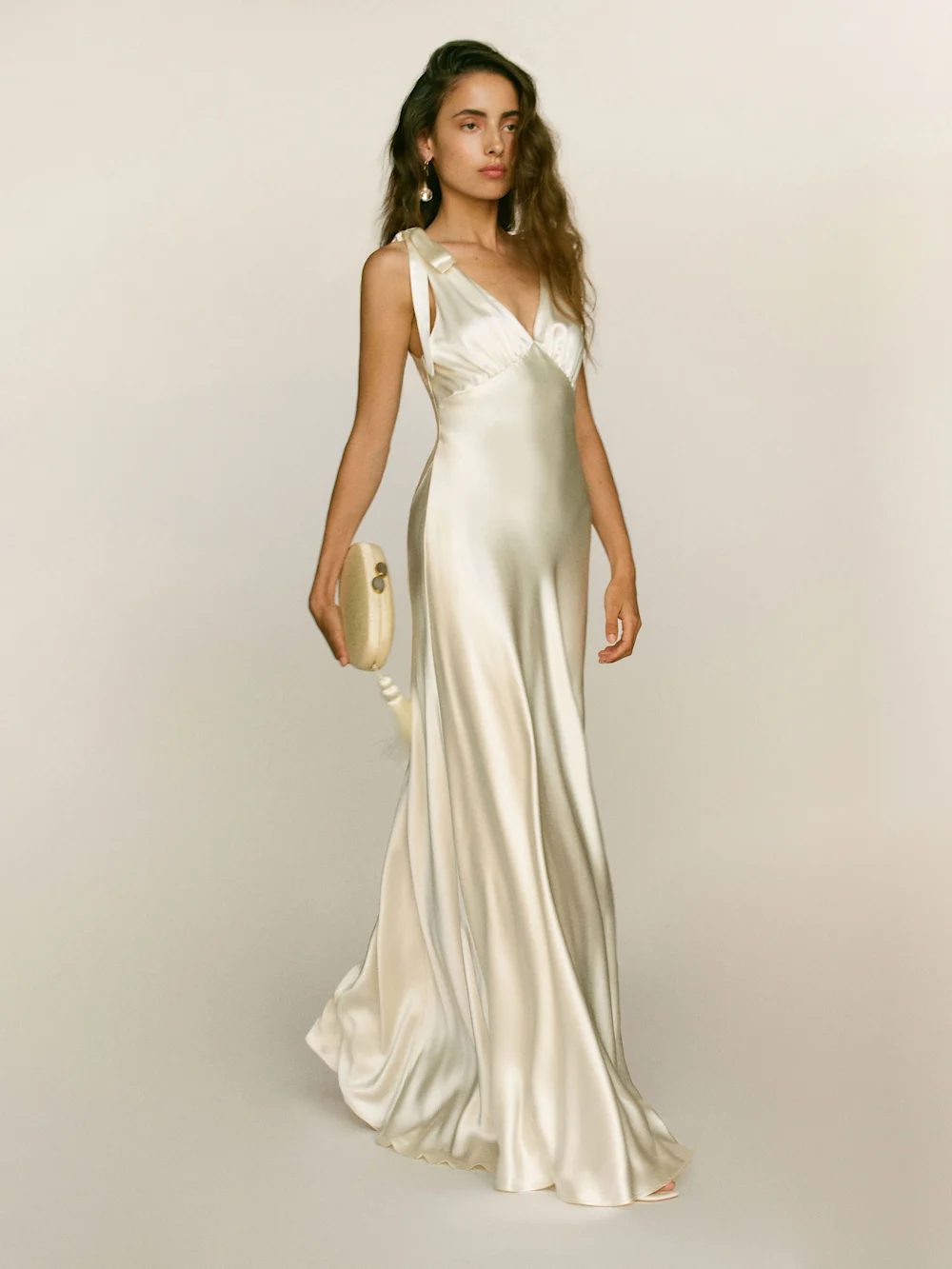Satin slip maxi