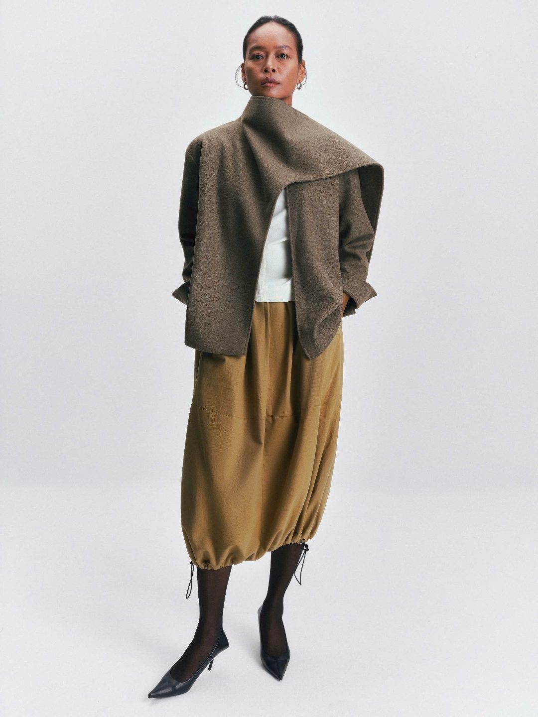 Wool coat & skirt